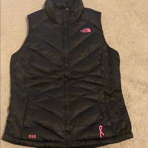 The North Face 550 Black & Pink breast cancer vest